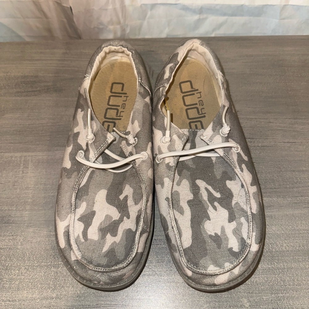 Hey Dude Funk Cloud Camo Shoes